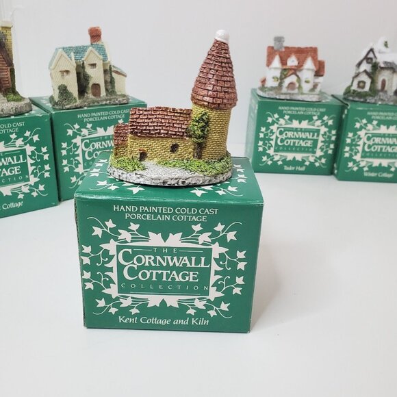 Cornwall Cottage Collection Set of 6 Vintage 1987 Hand Painted Museum Collection - Picture 12 of 16